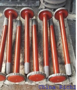 TATRA Rear axle shaft red color with high quality iron material,part No. 341320210 442020510274 992100350 341320214
